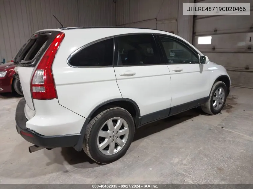 2009 Honda Cr-V Ex-L VIN: JHLRE48719C020466 Lot: 40452935