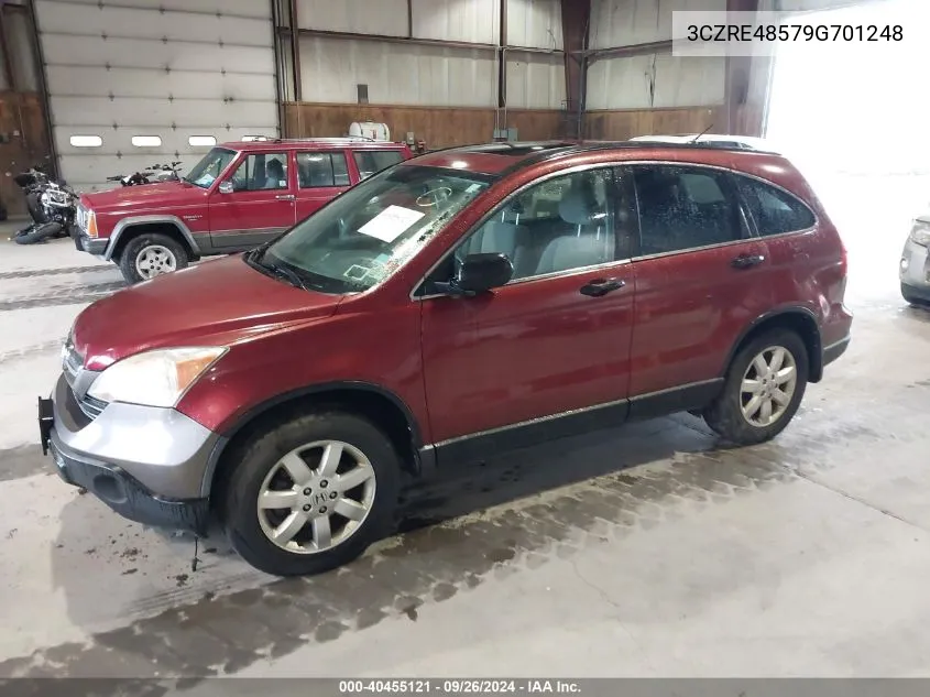 2009 Honda Cr-V Ex VIN: 3CZRE48579G701248 Lot: 40455121