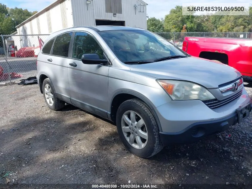 2009 Honda Cr-V Ex VIN: 5J6RE48539L069500 Lot: 40480308