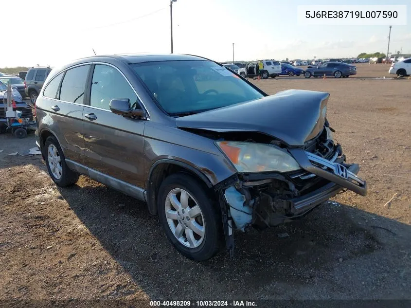 5J6RE38719L007590 2009 Honda Cr-V Ex-L