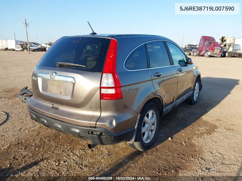 5J6RE38719L007590 2009 Honda Cr-V Ex-L