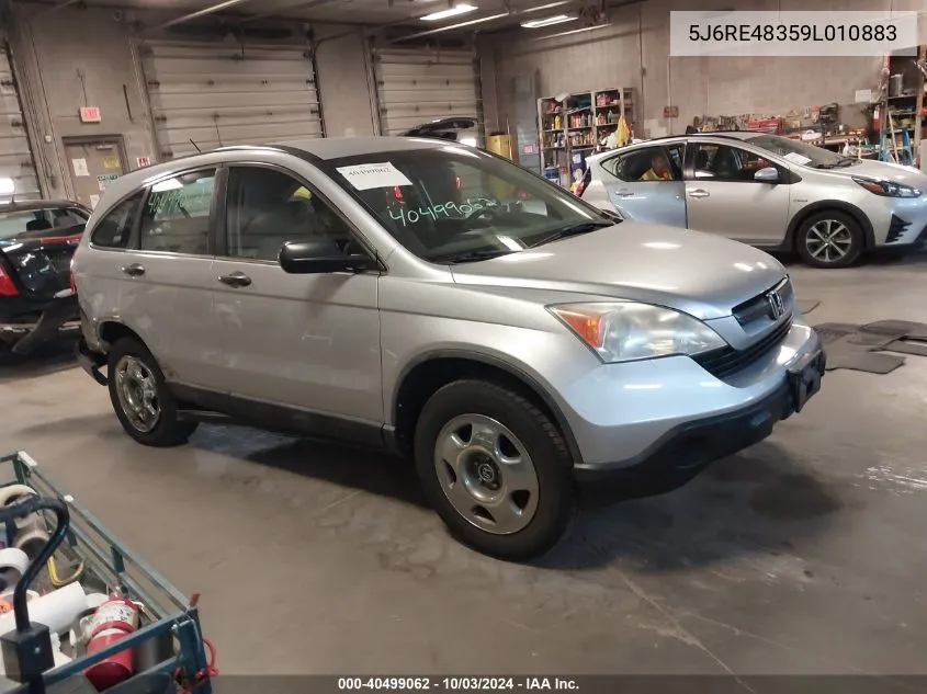 2009 Honda Cr-V Lx VIN: 5J6RE48359L010883 Lot: 40499062