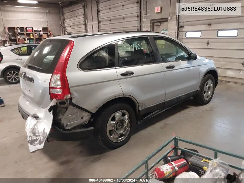 5J6RE48359L010883 2009 Honda Cr-V Lx