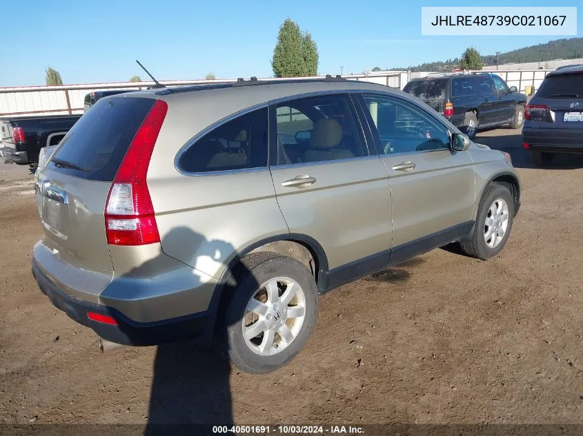 JHLRE48739C021067 2009 Honda Cr-V Ex-L