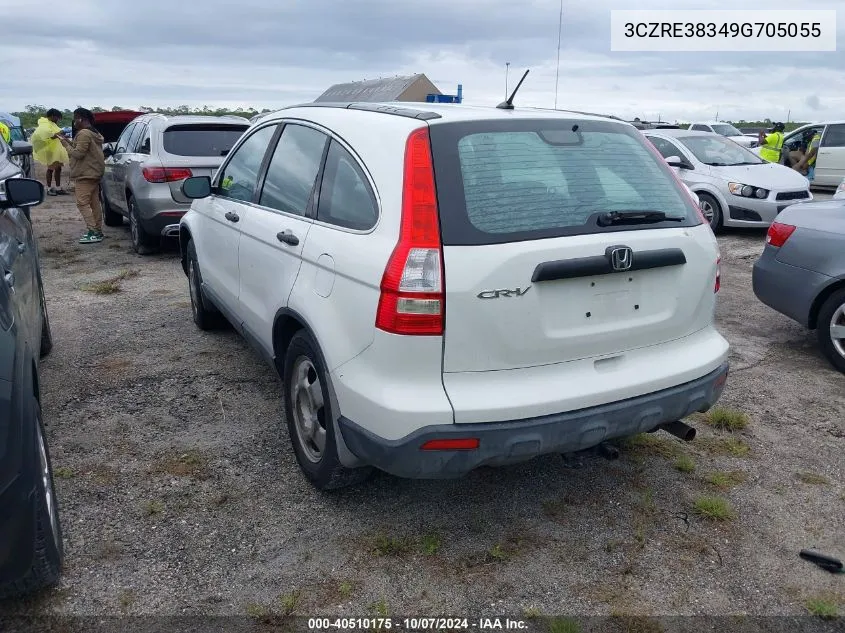 3CZRE38349G705055 2009 Honda Cr-V Lx