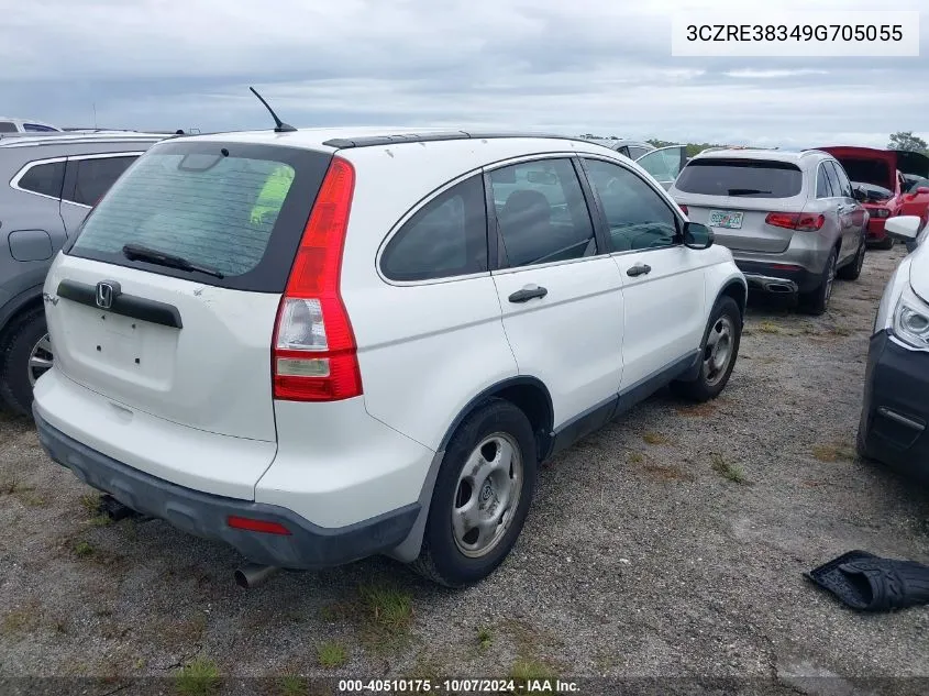 3CZRE38349G705055 2009 Honda Cr-V Lx