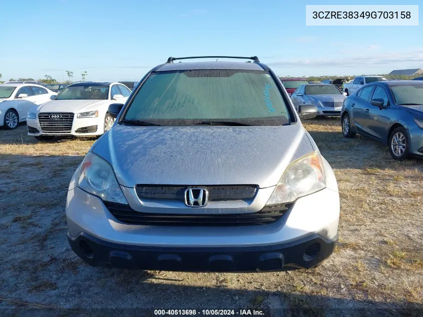 3CZRE38349G703158 2009 Honda Cr-V Lx