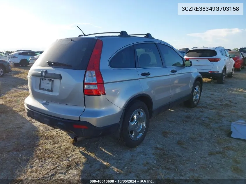 3CZRE38349G703158 2009 Honda Cr-V Lx