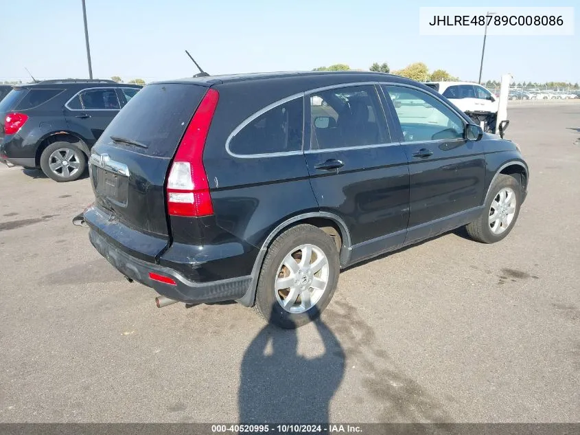 JHLRE48789C008086 2009 Honda Cr-V Ex-L