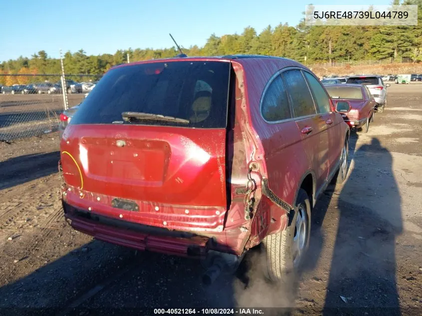 2009 Honda Cr-V Ex-L VIN: 5J6RE48739L044789 Lot: 40521264