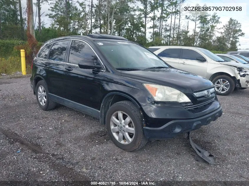 2009 Honda Cr-V Ex VIN: 3CZRE38579G702958 Lot: 40521795