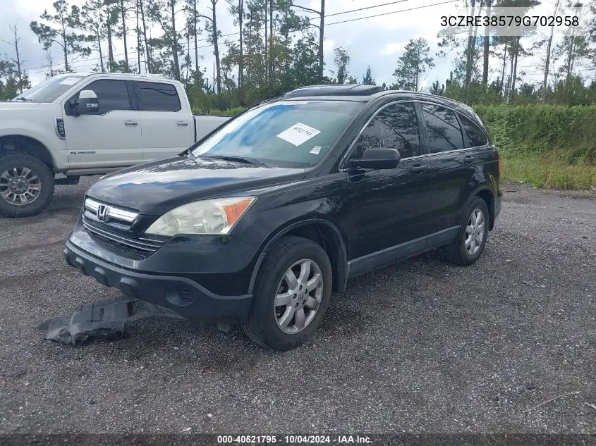 2009 Honda Cr-V Ex VIN: 3CZRE38579G702958 Lot: 40521795