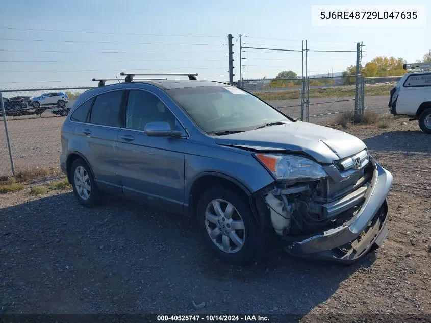 5J6RE48729L047635 2009 Honda Cr-V Ex-L