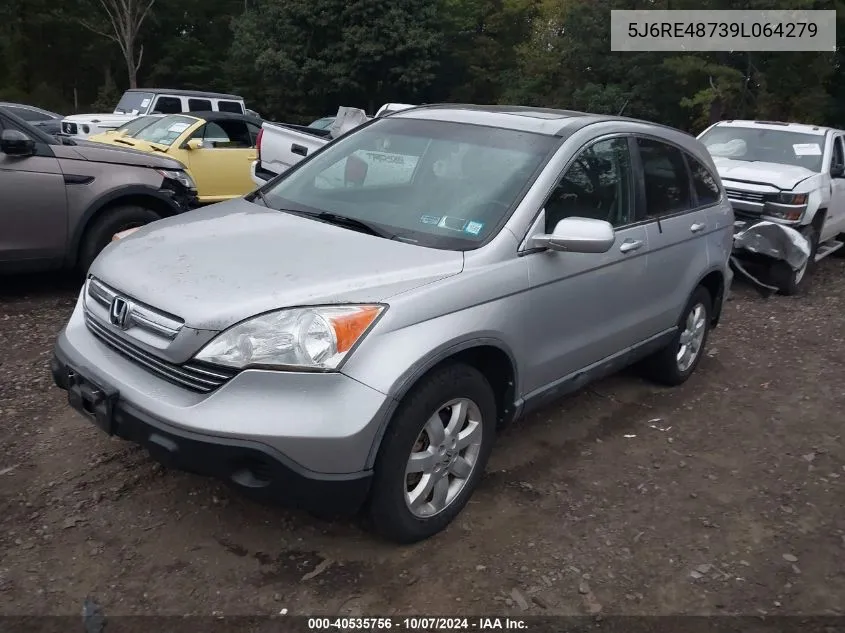 5J6RE48739L064279 2009 Honda Cr-V Ex-L