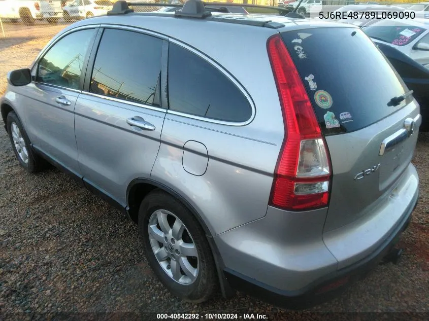 2009 Honda Cr-V Ex-L VIN: 5J6RE48789L069090 Lot: 40542292