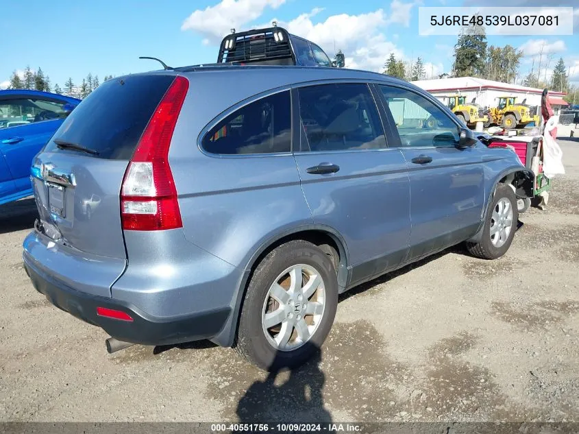 5J6RE48539L037081 2009 Honda Cr-V Ex