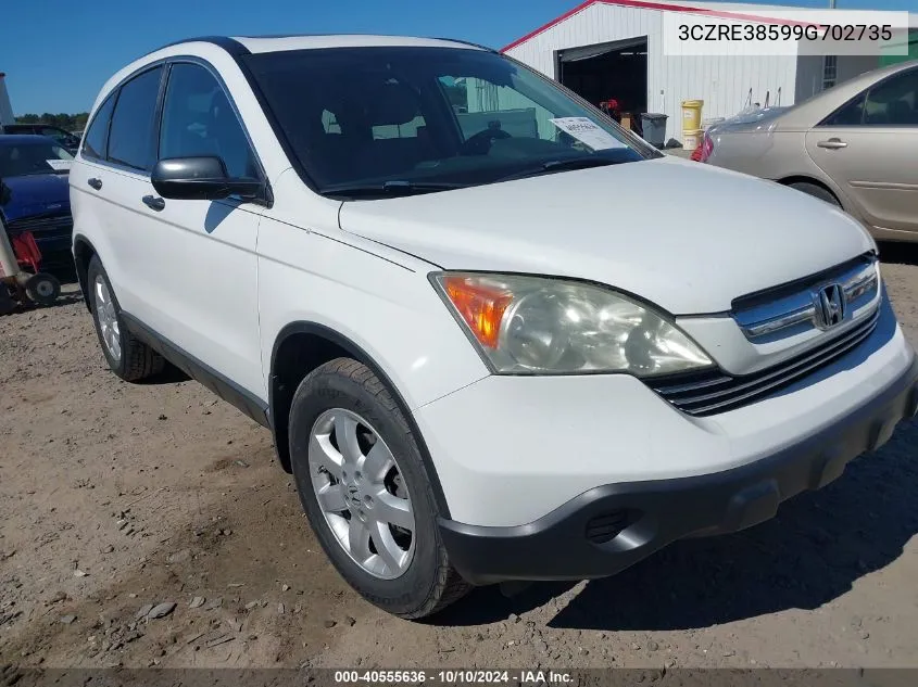 3CZRE38599G702735 2009 Honda Cr-V Ex