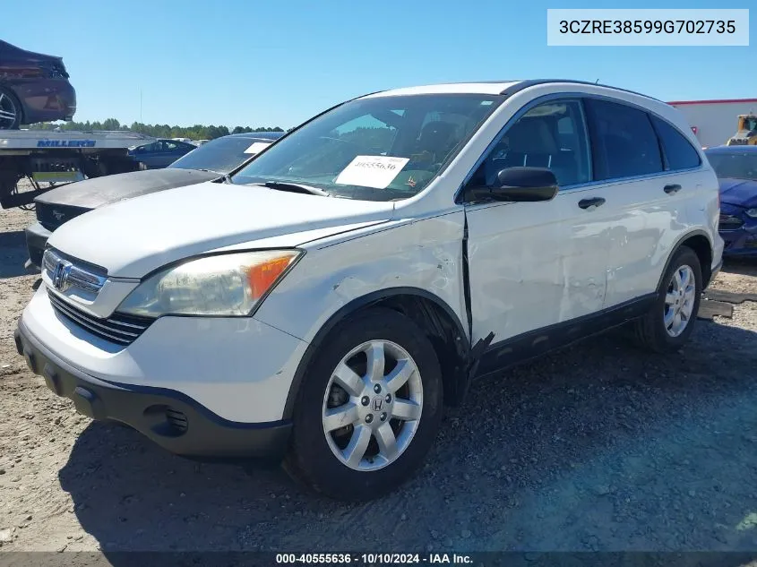 3CZRE38599G702735 2009 Honda Cr-V Ex