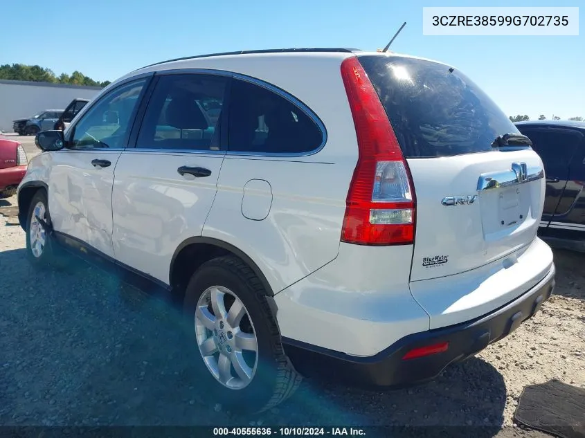 3CZRE38599G702735 2009 Honda Cr-V Ex