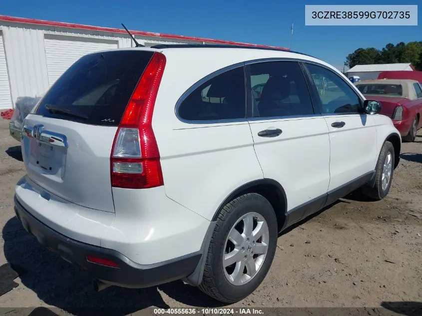 3CZRE38599G702735 2009 Honda Cr-V Ex