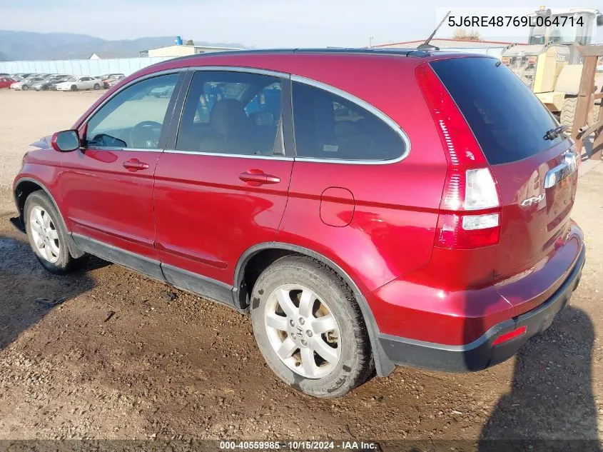 5J6RE48769L064714 2009 Honda Cr-V Ex-L