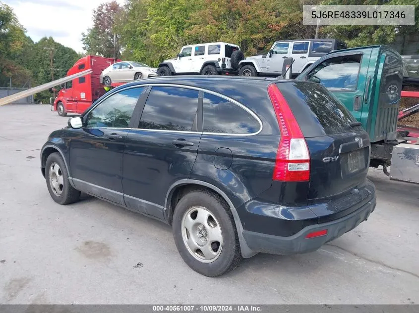 5J6RE48339L017346 2009 Honda Cr-V Lx