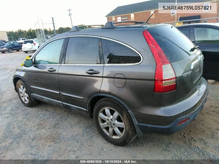 2009 Honda Cr-V Ex-L VIN: 5J6RE48759L057821 Lot: 40561930