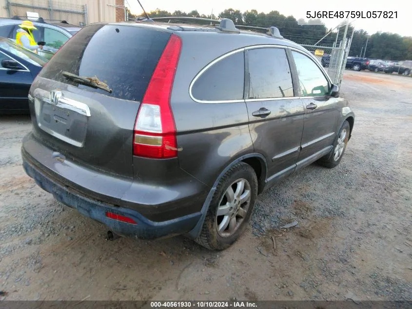 2009 Honda Cr-V Ex-L VIN: 5J6RE48759L057821 Lot: 40561930