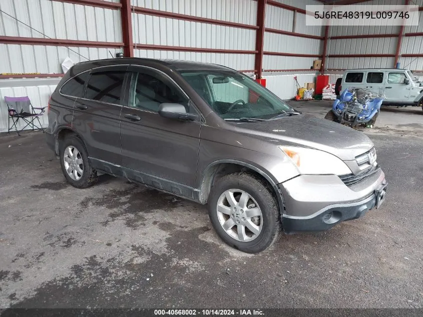 2009 Honda Cr-V Lx VIN: 5J6RE48319L009746 Lot: 40568002