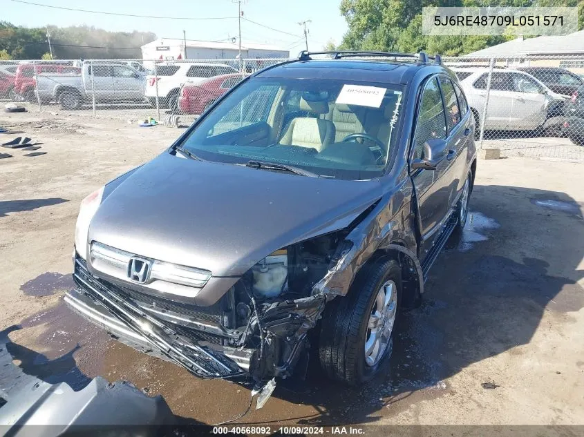 5J6RE48709L051571 2009 Honda Cr-V Ex-L