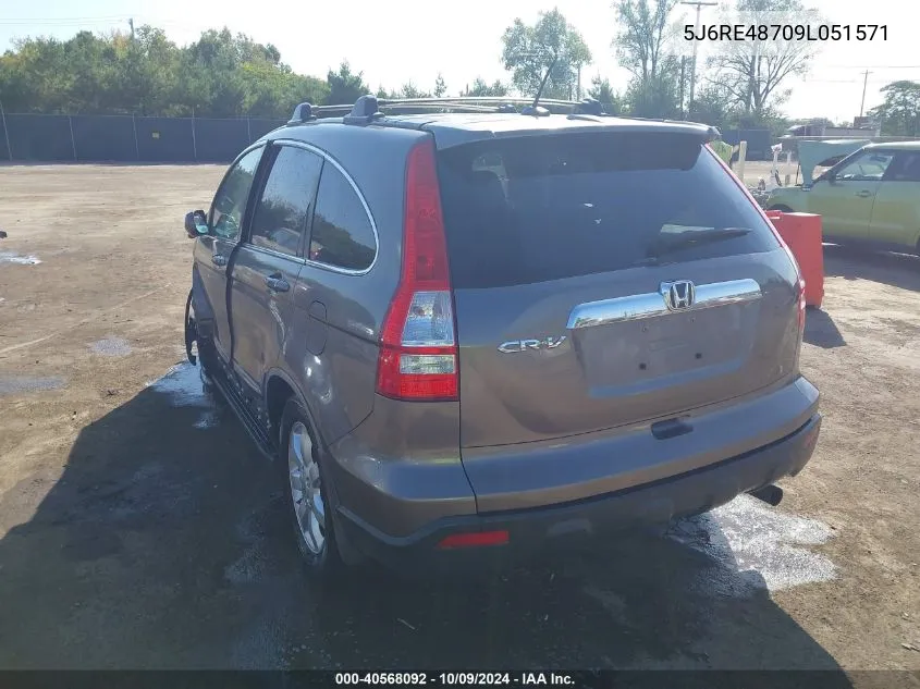 5J6RE48709L051571 2009 Honda Cr-V Ex-L