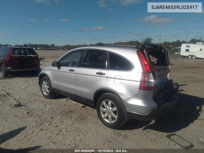 5J6RE48539L025917 2009 Honda Cr-V Ex