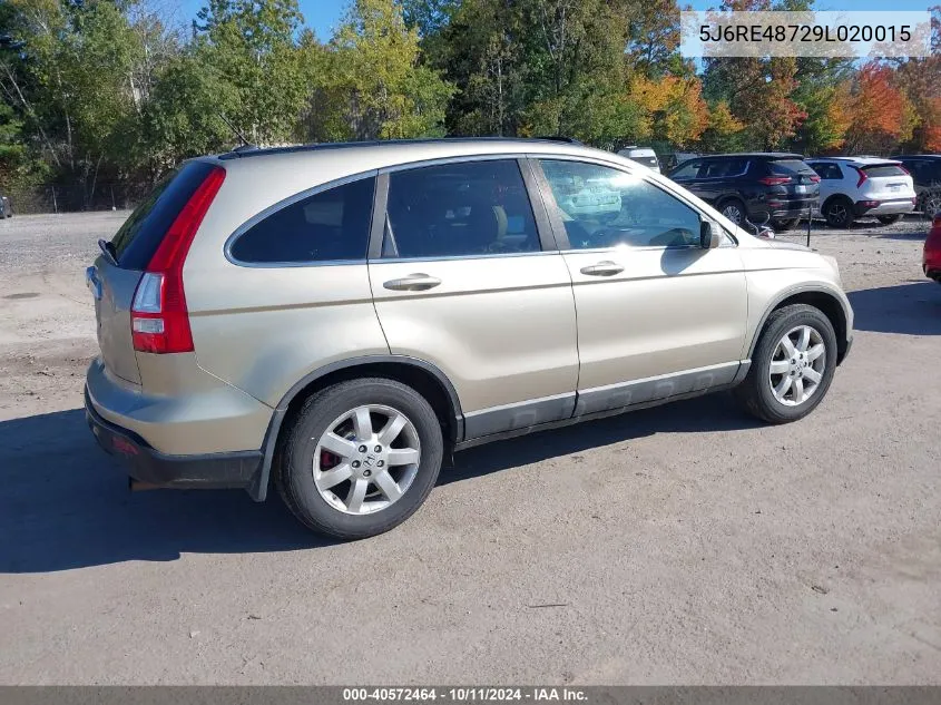 5J6RE48729L020015 2009 Honda Cr-V Ex-L