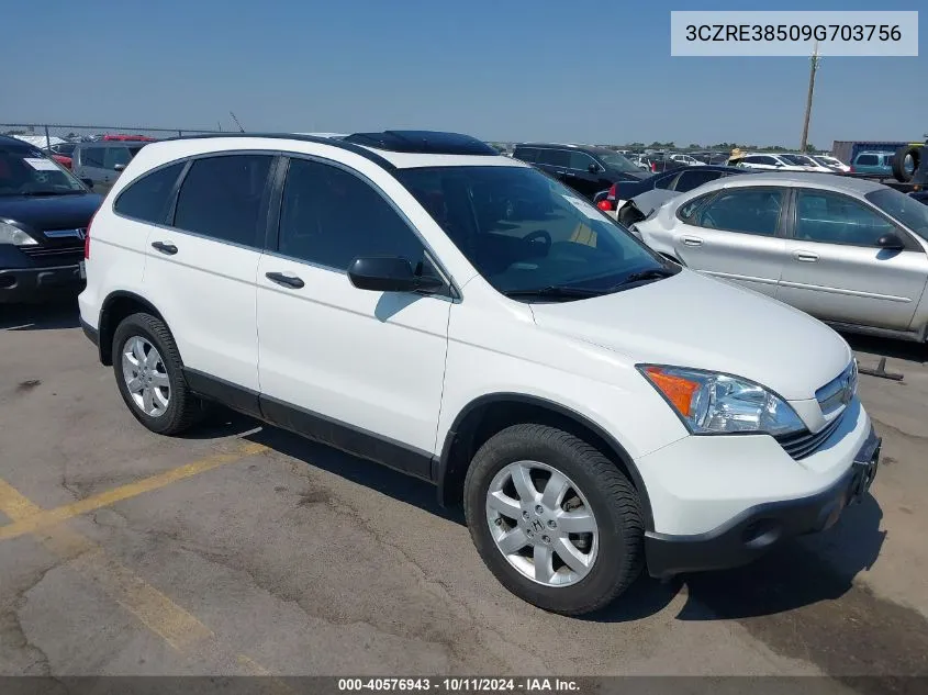 3CZRE38509G703756 2009 Honda Cr-V Ex