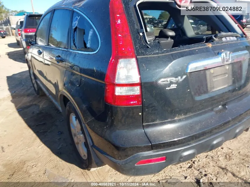 5J6RE38709L024882 2009 Honda Cr-V Ex-L