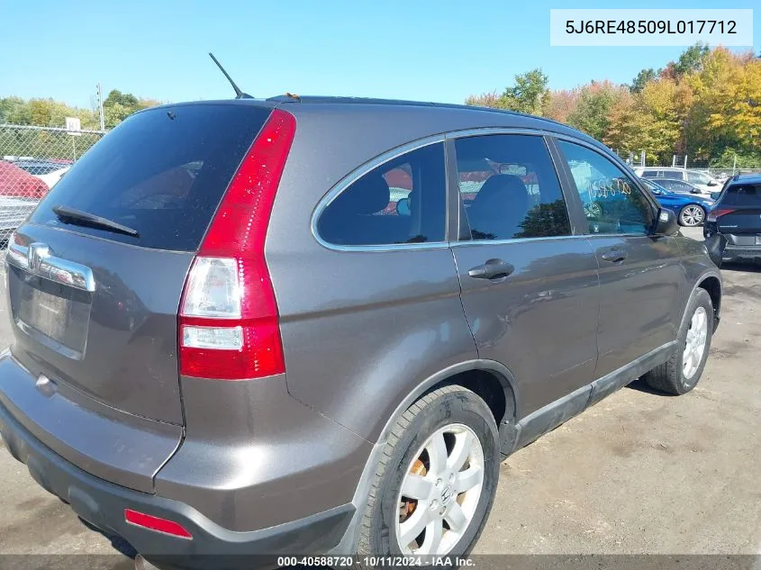 5J6RE48509L017712 2009 Honda Cr-V Ex