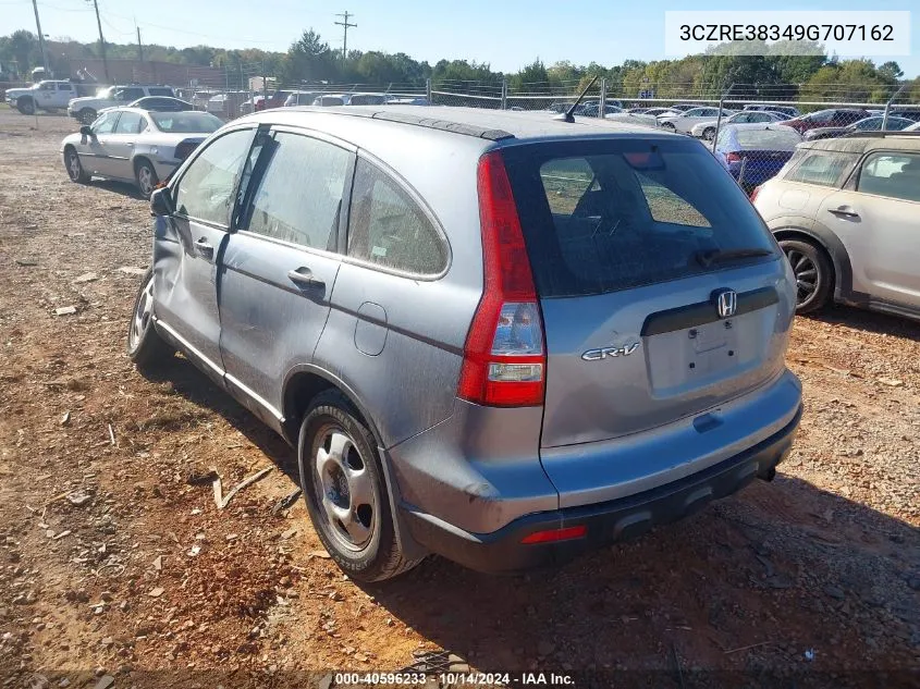 3CZRE38349G707162 2009 Honda Cr-V Lx