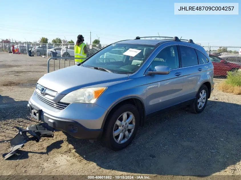 2009 Honda Cr-V Ex-L VIN: JHLRE48709C004257 Lot: 40601882