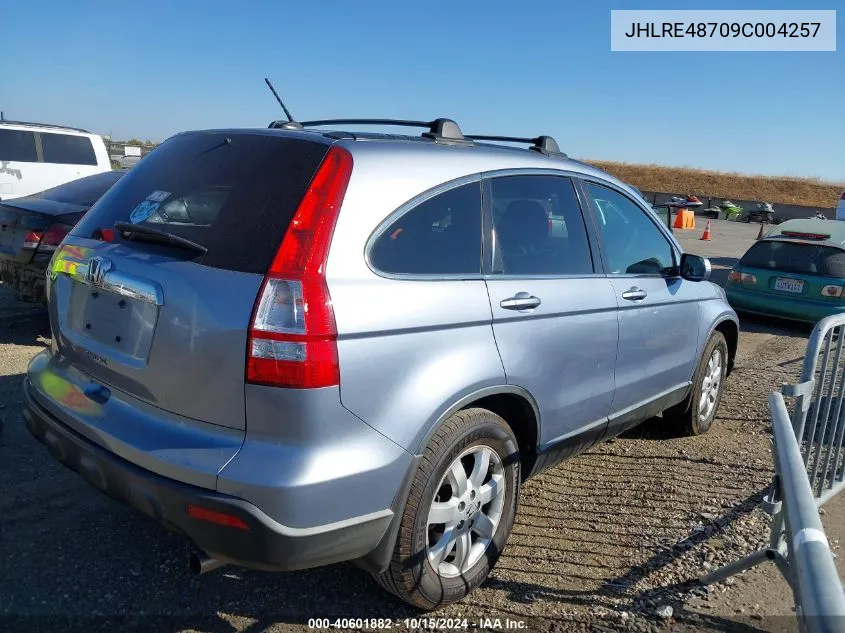 JHLRE48709C004257 2009 Honda Cr-V Ex-L