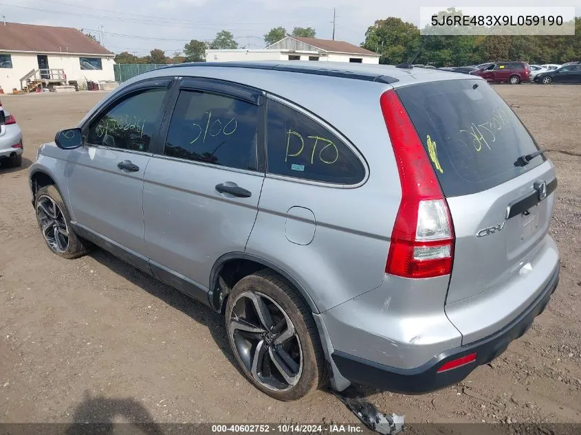 5J6RE483X9L059190 2009 Honda Cr-V Lx