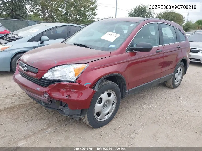 3CZRE383X9G708218 2009 Honda Cr-V Lx