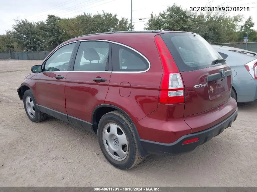 3CZRE383X9G708218 2009 Honda Cr-V Lx