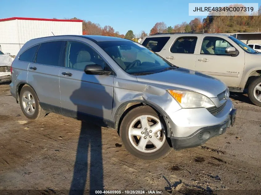 2009 Honda Cr-V Lx VIN: JHLRE48349C007319 Lot: 40685905