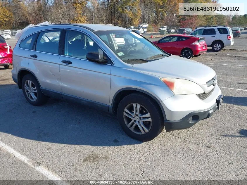 2009 Honda Cr-V Lx VIN: 5J6RE48319L050202 Lot: 40694393