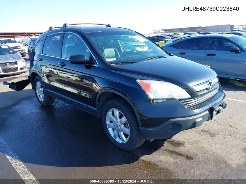 2009 Honda Cr-V Exl VIN: JHLRE48739C023840 Lot: 40696389