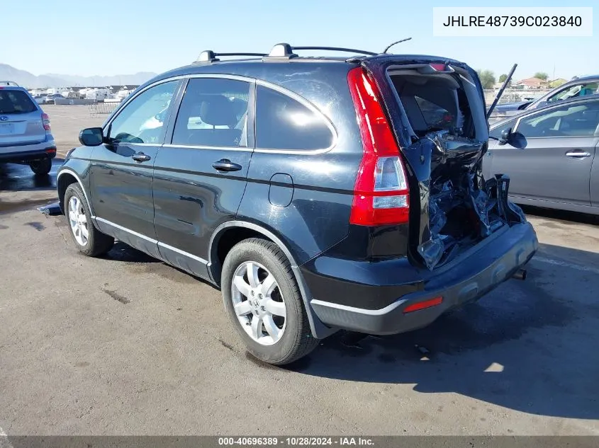 2009 Honda Cr-V Exl VIN: JHLRE48739C023840 Lot: 40696389