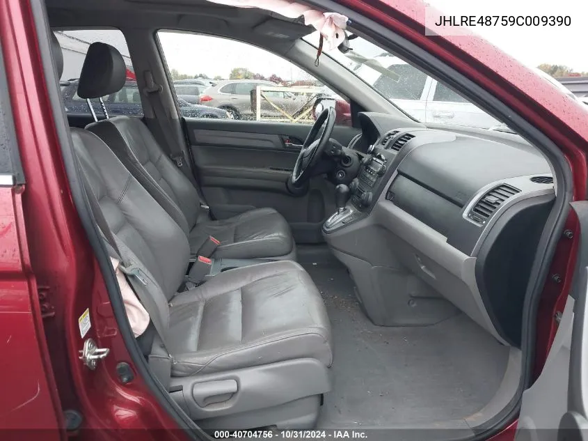 2009 Honda Cr-V Ex-L VIN: JHLRE48759C009390 Lot: 40704756