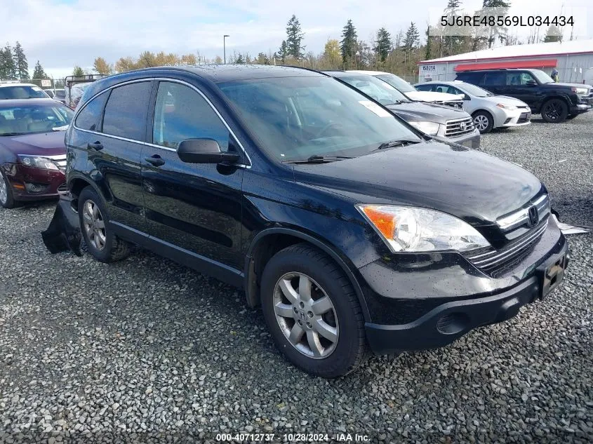 2009 Honda Cr-V Ex VIN: 5J6RE48569L034434 Lot: 40712737