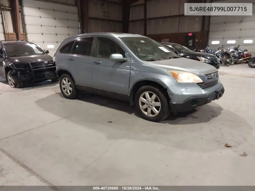 2009 Honda Cr-V Ex-L VIN: 5J6RE48799L007715 Lot: 40720680