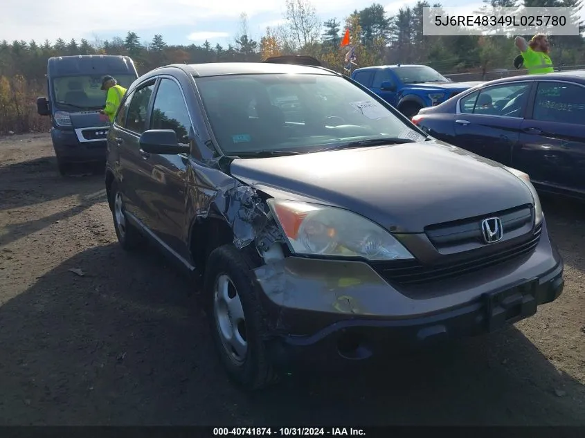 2009 Honda Cr-V Lx VIN: 5J6RE48349L025780 Lot: 40741874